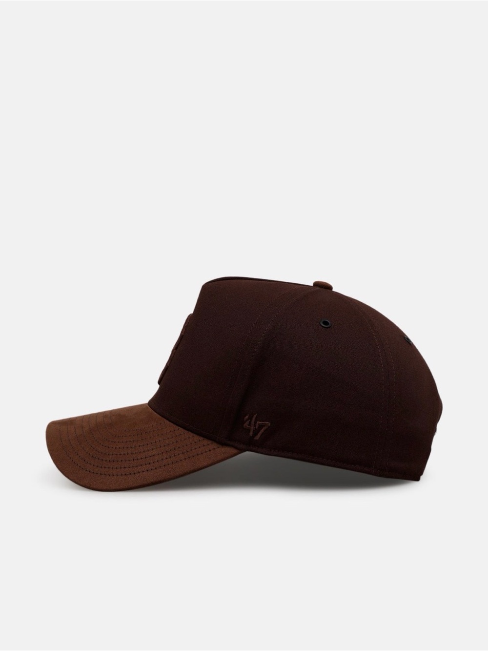 Brown 47 Baseball Cap with Embroidered Boston logo - Picture 4 of 5